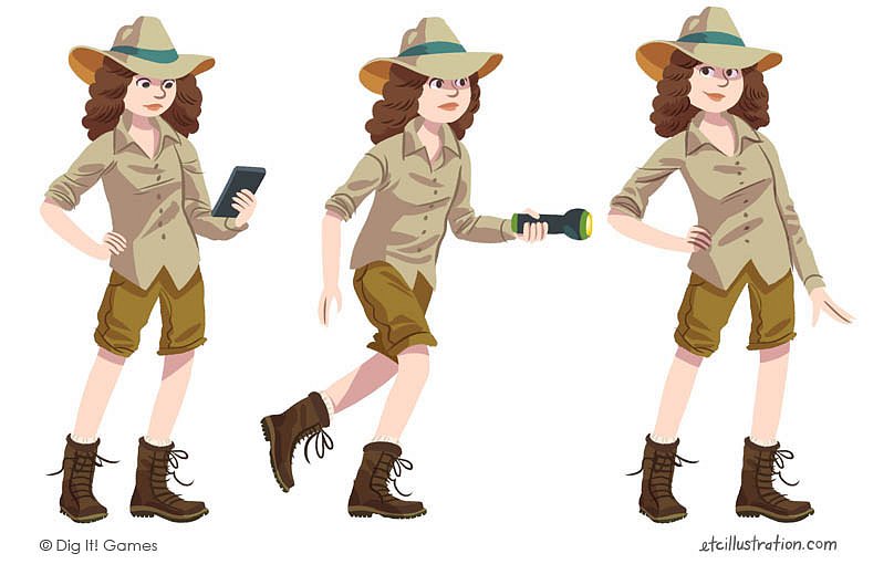 Character design, Mayan Mysteries